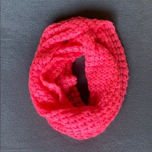 Hot Pink Knit Infinity Scarf